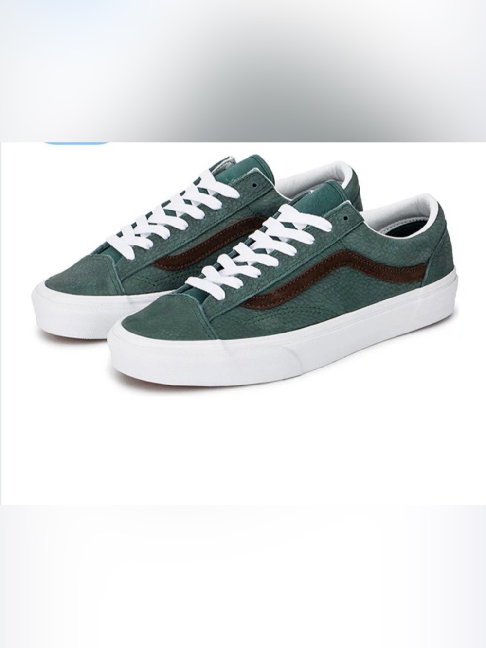 Vans Men's Suede Old Skool Sneakers in Green and Brown Style 36 Size 12 NEW